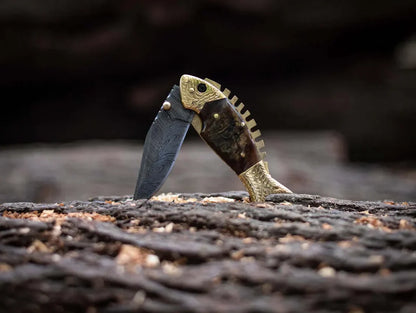 The Fish Style Sheep Horn Pocket Knife | Texan Knives
