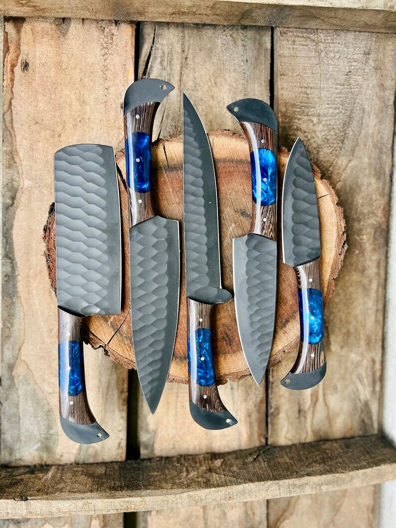 The Damascus D2 Wenge Chef Knife | Texan Knives