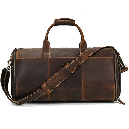 The Convertible Leather Garment Weekender, view 12