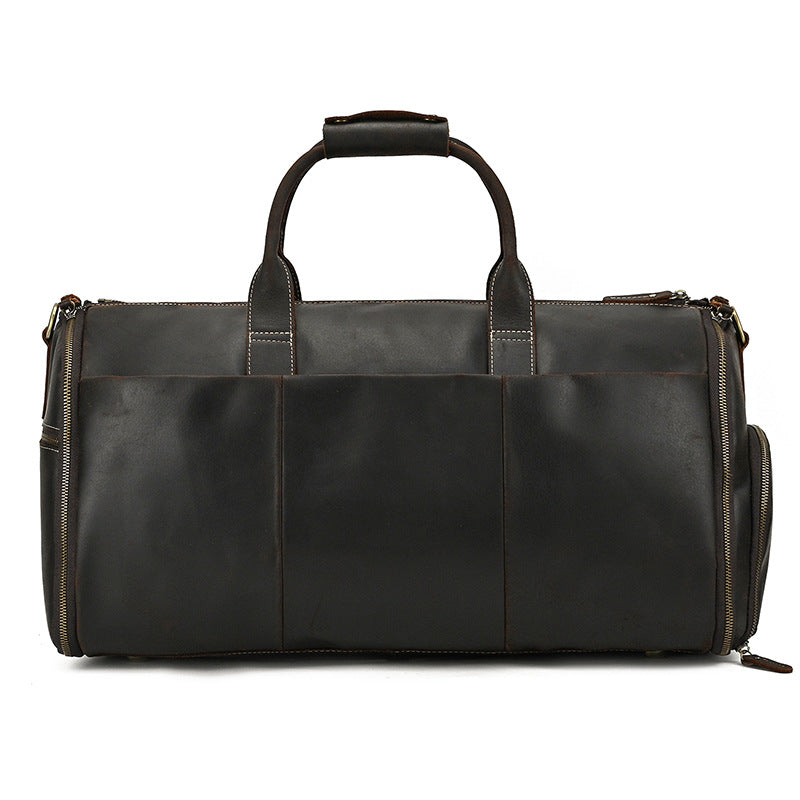 The Convertible Leather Garment Weekender, view 13