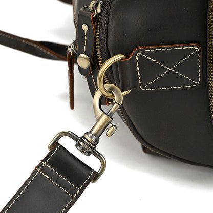 The Convertible Leather Garment Weekender