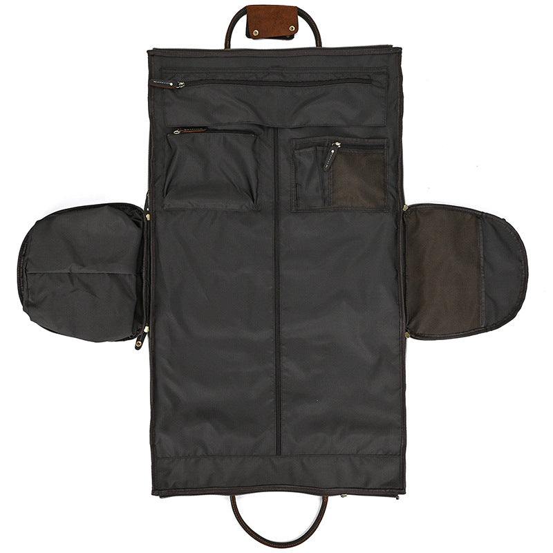 The Convertible Leather Garment Weekender, view 7
