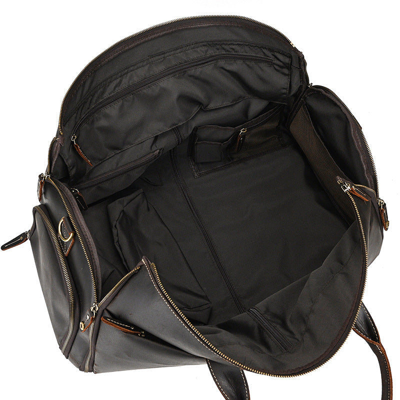 The Convertible Leather Garment Weekender, view 9