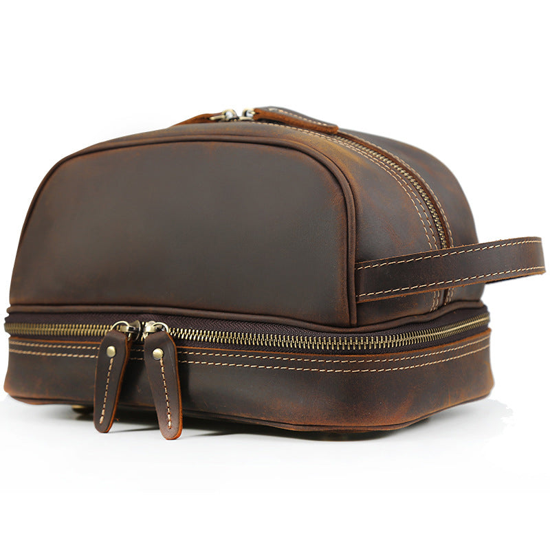 The Full-Grain Leather Wash Bag