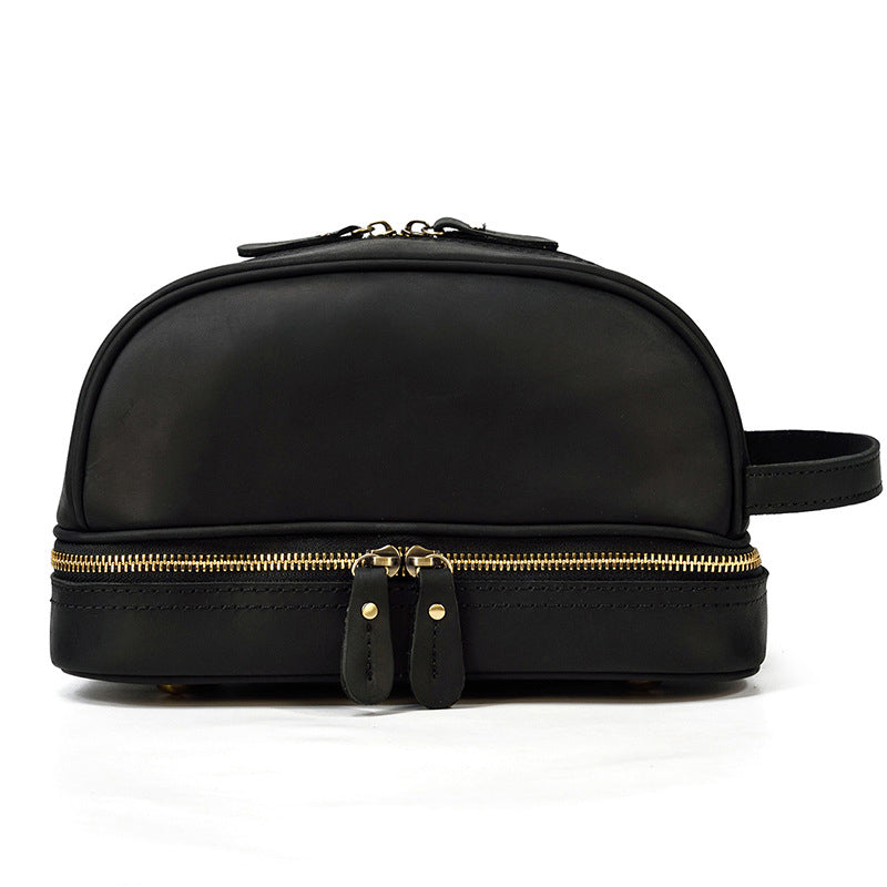 The Full-Grain Leather Wash Bag