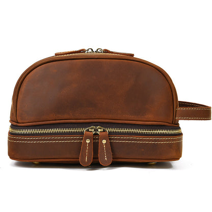 The Full-Grain Leather Wash Bag