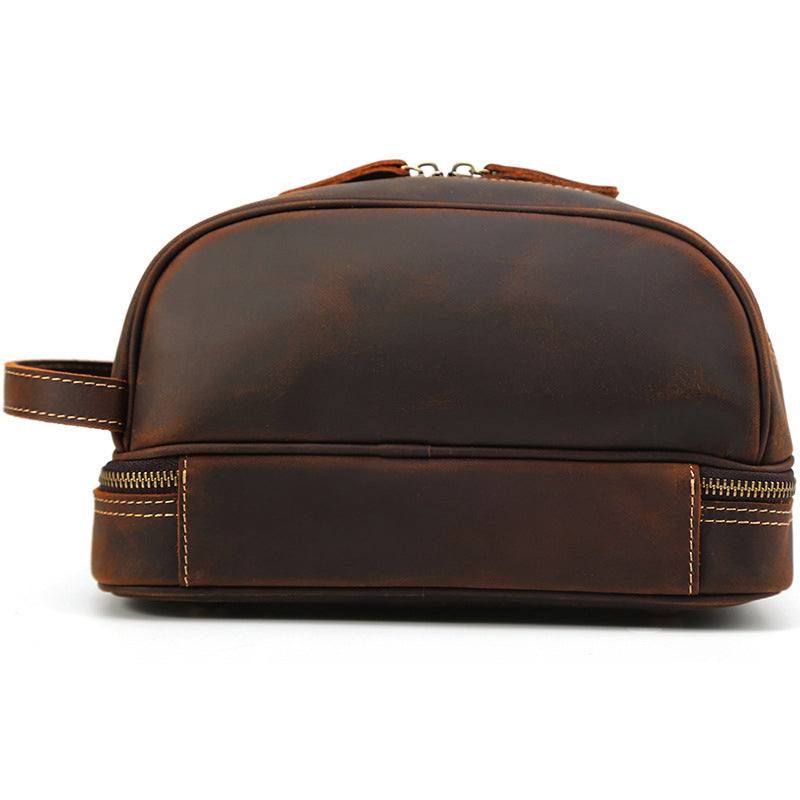 The Full-Grain Leather Wash Bag, view 8
