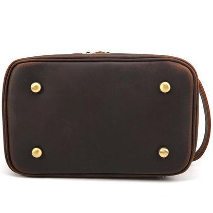 The Full-Grain Leather Wash Bag, view 10