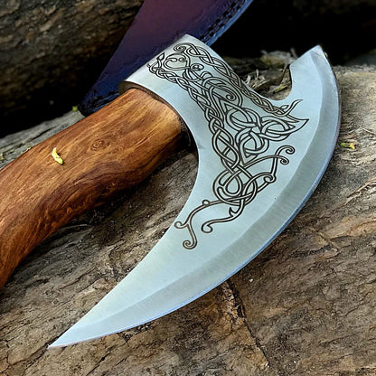 The Engraved Axe Pizza Cutter | Texan Knives