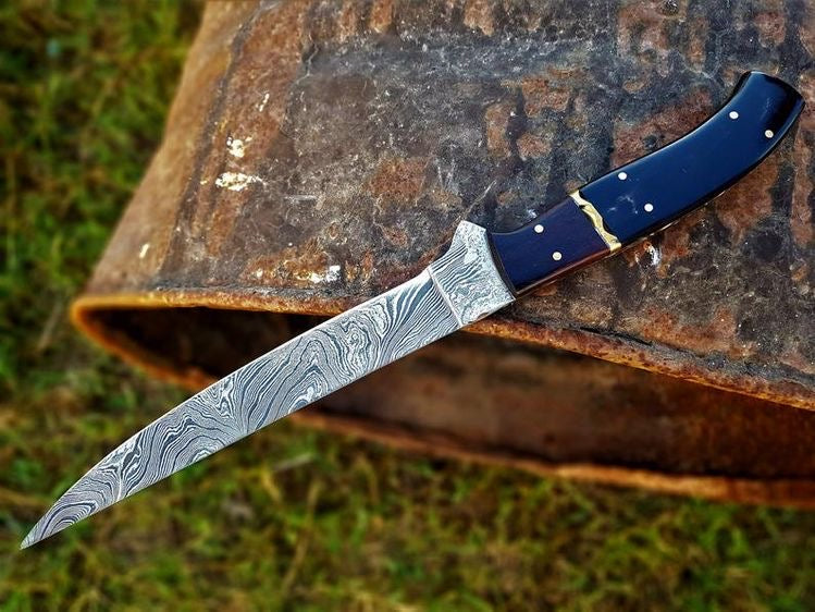 The Buffalo Horn and Rosewood Fillet Knife | Texan Knives