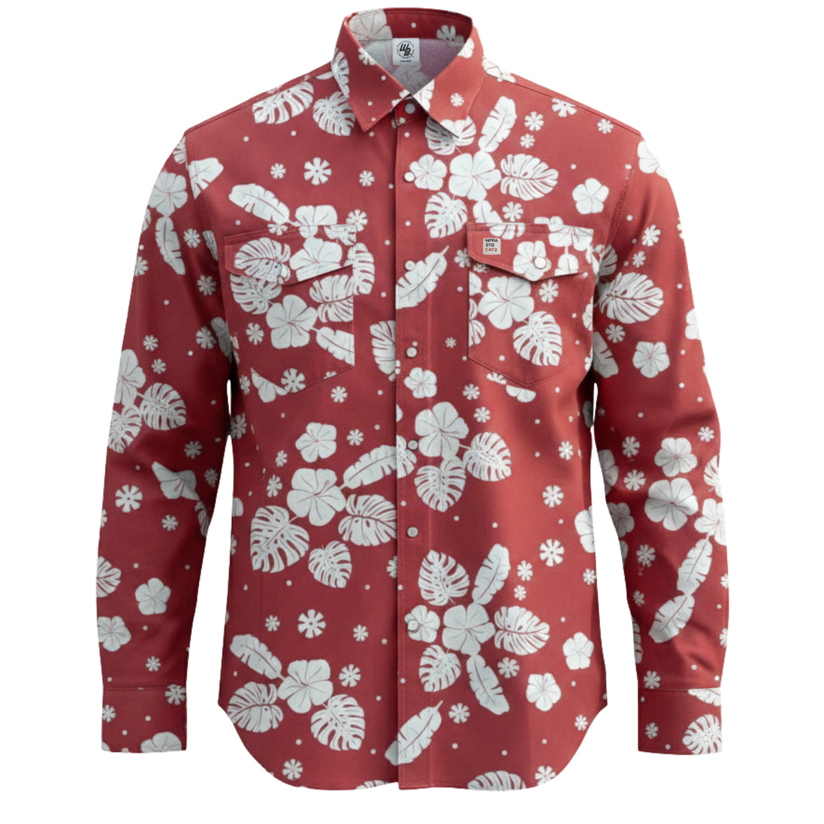 The Hawaiian Print FR Pearl Snap | WoahBros