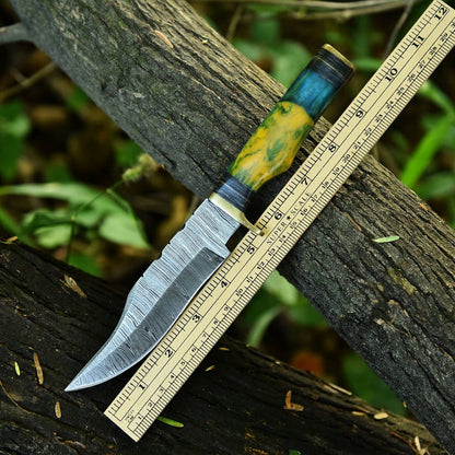 The 10-Inch Resin Pakkawood Hunting Knife | Texan Knives