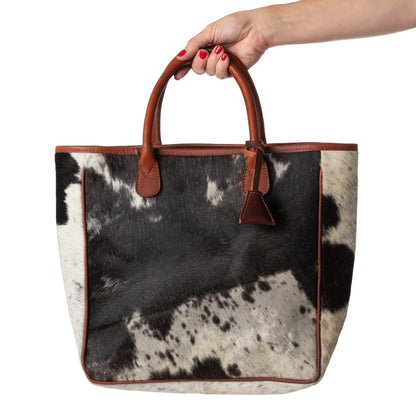 The Hair-on-Hide Cowhide Tote, view 9