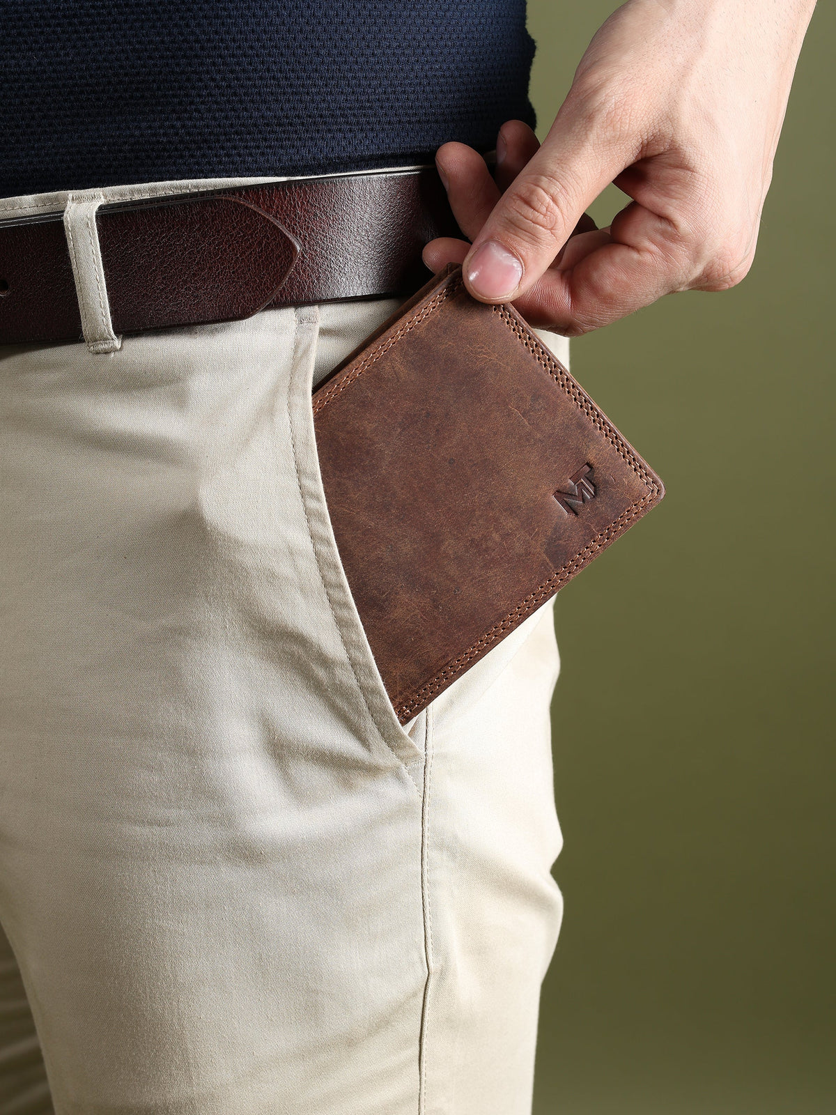 The Hunter Buffalo Leather Wallet, view 4
