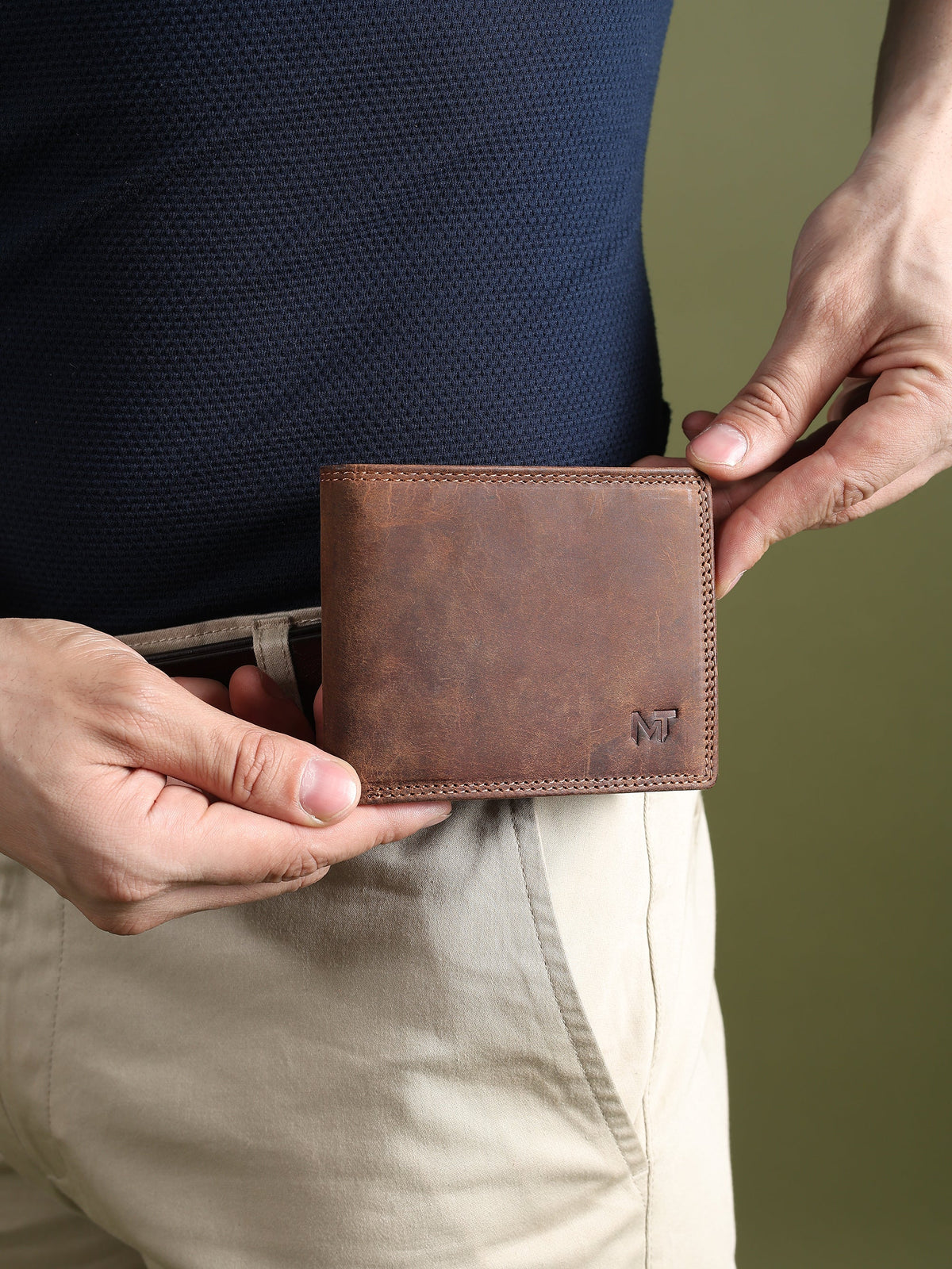 The Hunter Buffalo Leather Wallet, view 5