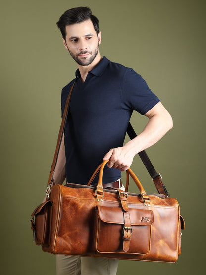 Berlin Leather Weekender by Classy Leather Bags, view 6