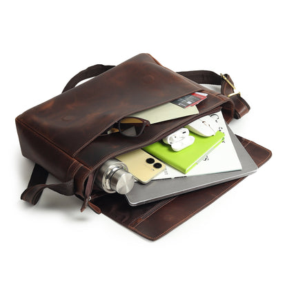 Sitka Leather Laptop Messenger by Classy Leather Bags, view 2