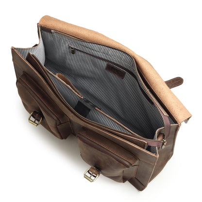 Vintage Brown Buffalo Messenger by Classy Leather Bags
