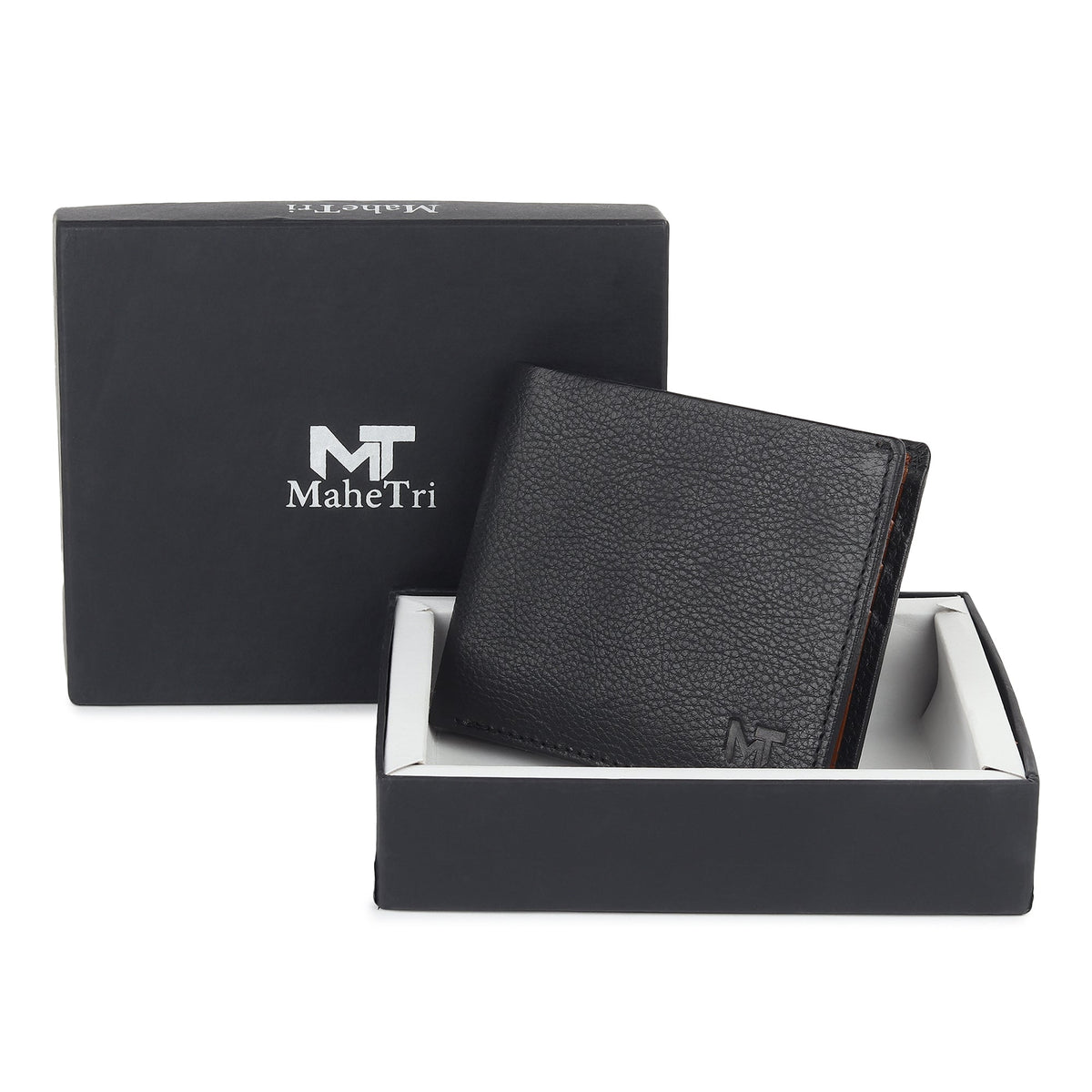 Yellow-Lined Black Wallet by Classy Leather Bags, view 5