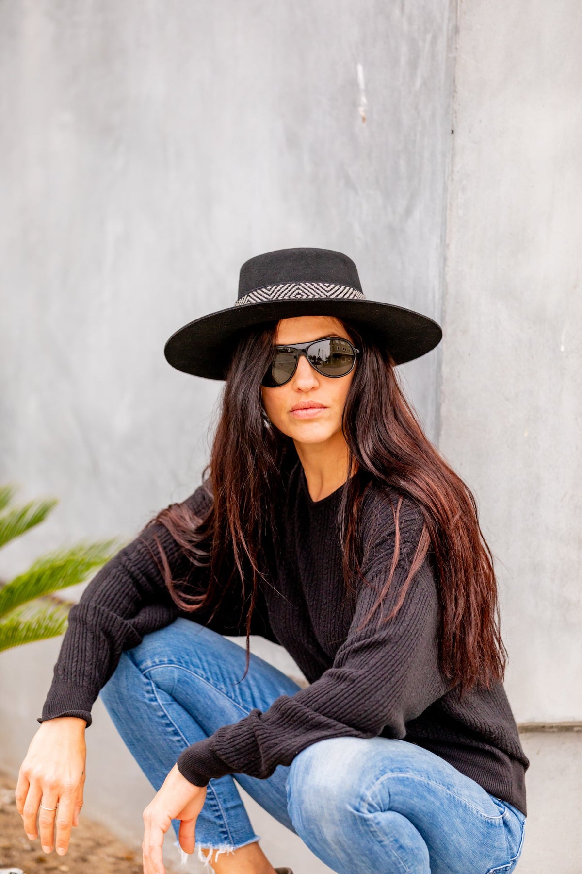 Black Spanish Felt Hat by Andeana Hats, view 2