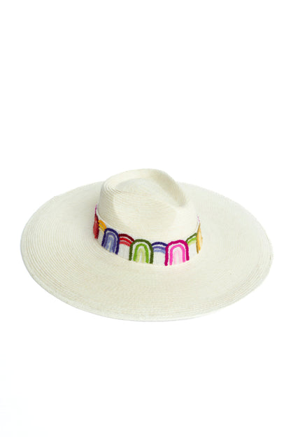White Palm Wide Brim Western Hat by Andeana Hats, view 6