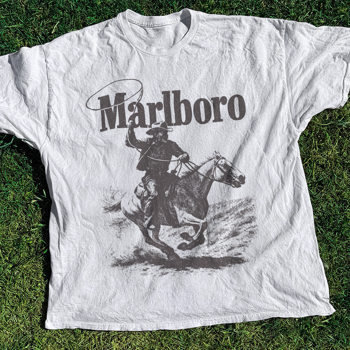 Rugged Vintage White Tee