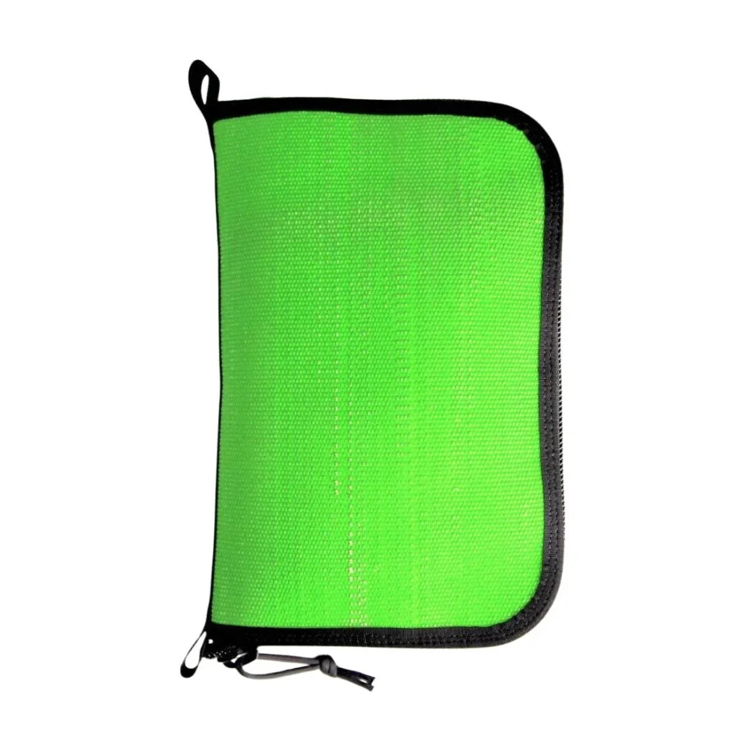 The Fire Hose Dopp Bag, green and black fire hose