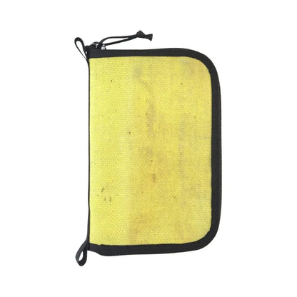 The Fire Hose Dopp Bag, vintage yellow and black fire hose