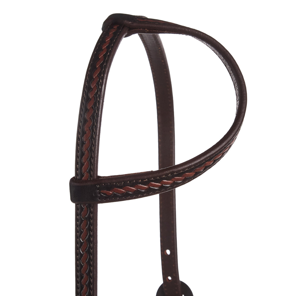 Double Flower Rope-Tooled Headstall, view 4