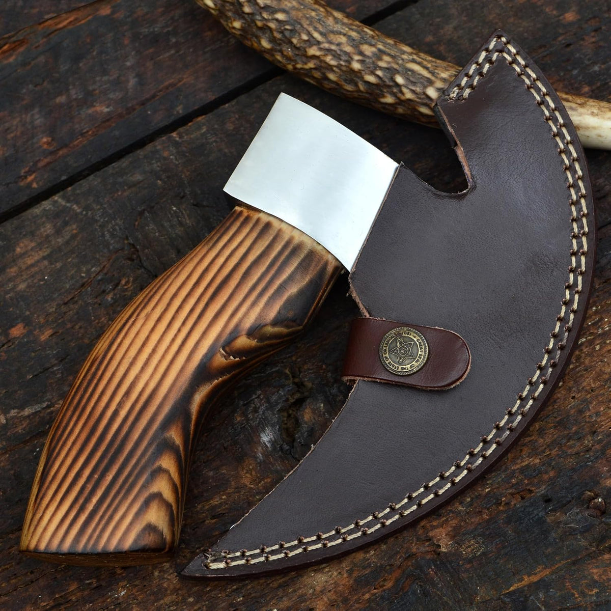 The Forged J2 Steel Pizza Cutter | Texan Knives