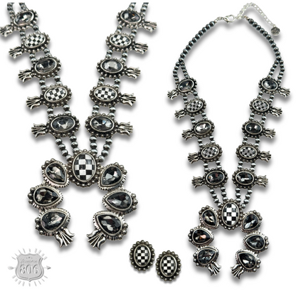 The Checkerboard Squash Blossom Set, view 3
