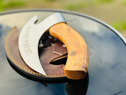 The J2 Steel Pizza Cutter with Cover | Texan Knives