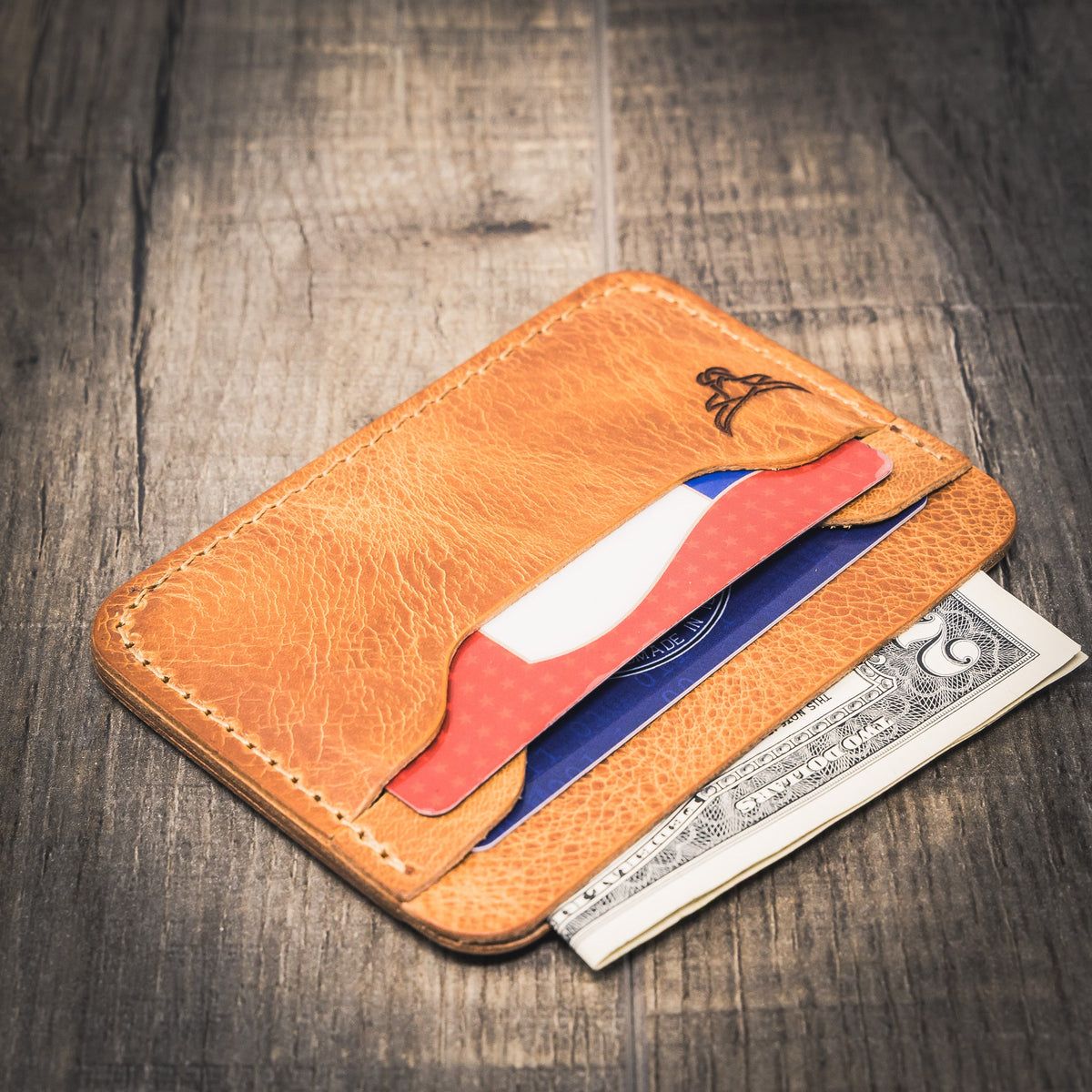 Pflugerville Card Wallet by Bull Sheath Leather