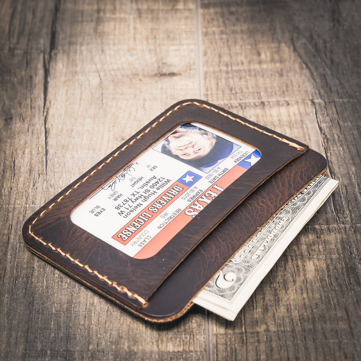 Pflugerville Card Wallet by Bull Sheath Leather, view 4
