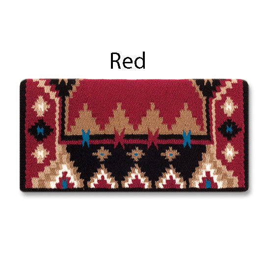 Enchanted Pines Saddle Blanket, Fawn, Sand and Show Turquoise, view 2