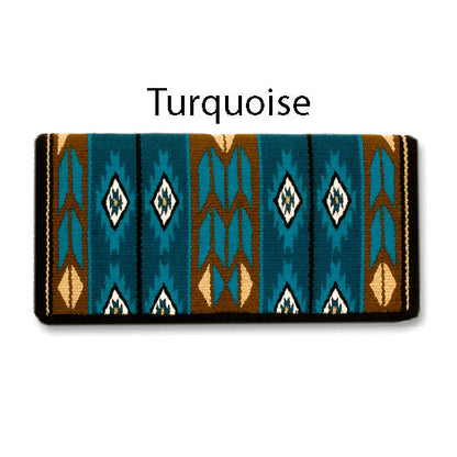 Flying Eagle Saddle Blanket, Black, Sand and Red Earth, view 2