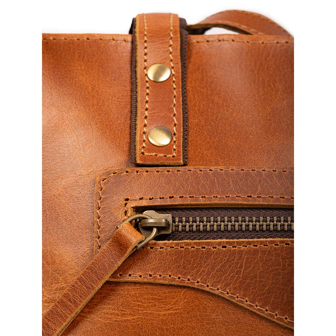 Kodiak Tan Leather Tote by Classy Leather Bags, view 4