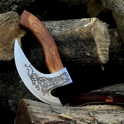 The Engraved Axe Pizza Cutter | Texan Knives