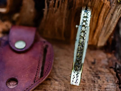 The Fish Style Sheep Horn Pocket Knife | Texan Knives
