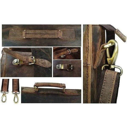 Buffalo Hunter Messenger Bag by Classy Leather Bags, view 3