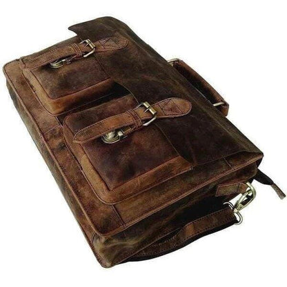 Buffalo Hunter Messenger Bag by Classy Leather Bags