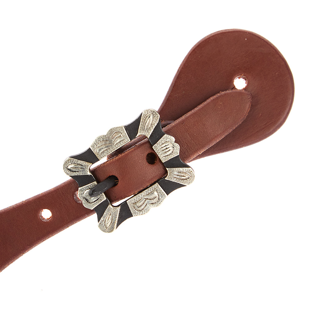 Men's Square Bar Dove Wing Spur Straps, view 3