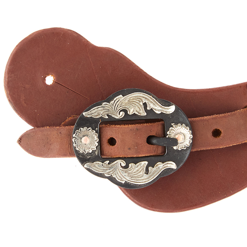 Double Flower Cowboy Spur Straps, Ladies and Youth, view 2