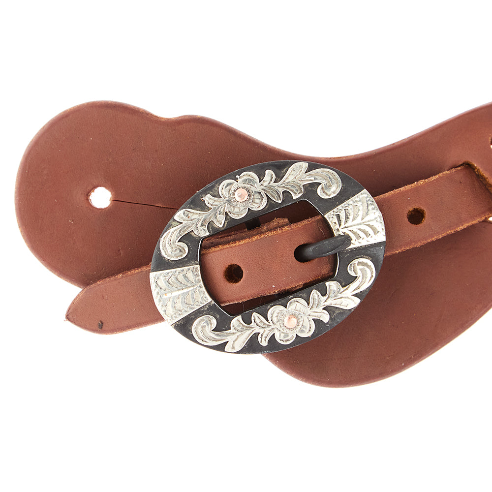 Floral Buckle Cowboy Spur Straps, Ladies and Youth, view 2