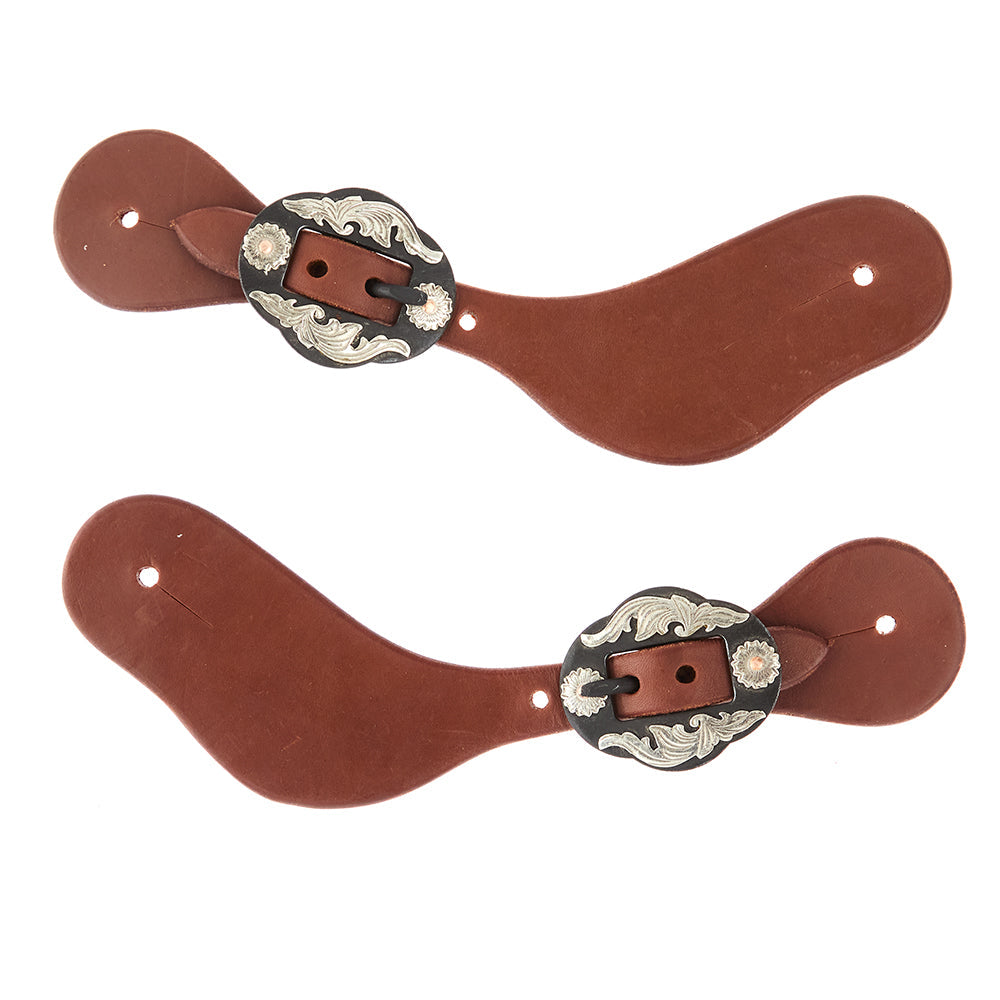 Double Flower Dove Wing Spur Straps, Ladies and Youth, view 3