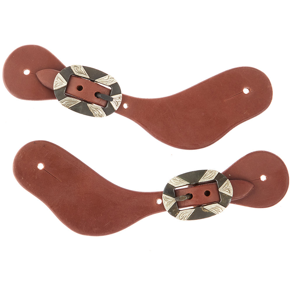 Oval Bar Dove Wing Spur Straps, Ladies and Youth, view 3