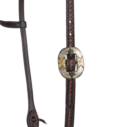 Floral Buckle Rope-Tooled Headstall, view 3