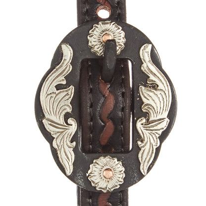 Double Flower Rope-Tooled Headstall, view 5