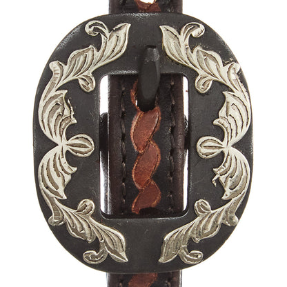 Silver Scroll Rope-Tooled Headstall, view 2