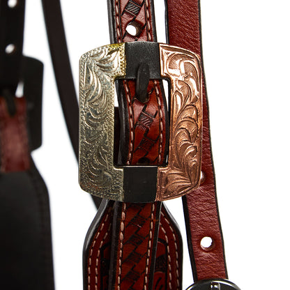 White Buckstitch Ranger Browband Headstall, view 3